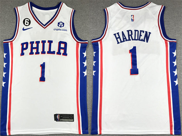 James Harden Philadelphia 76ers white jersey