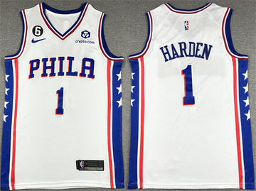 James Harden Philadelphia 76ers white jersey