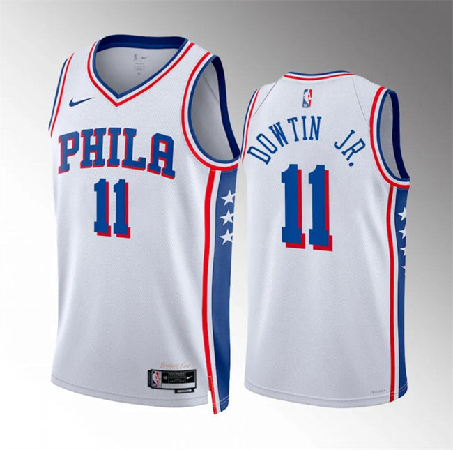 Jeff Dowtin Jr Philadelphia 76ers white jersey