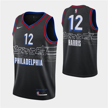 Tobias Harris Philadelphia 76ers black jersey