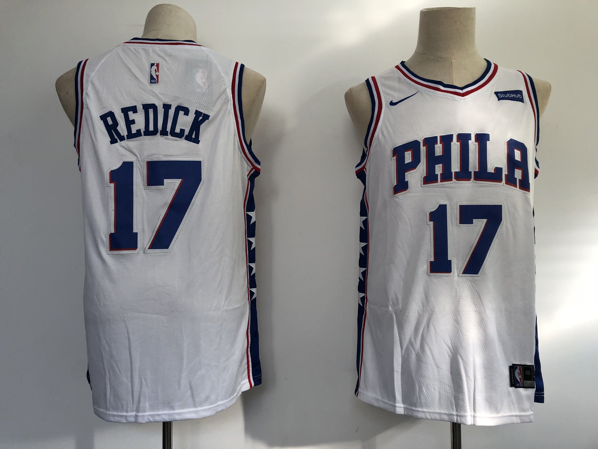 JJ Redick Philadelphia 76ers white jersey