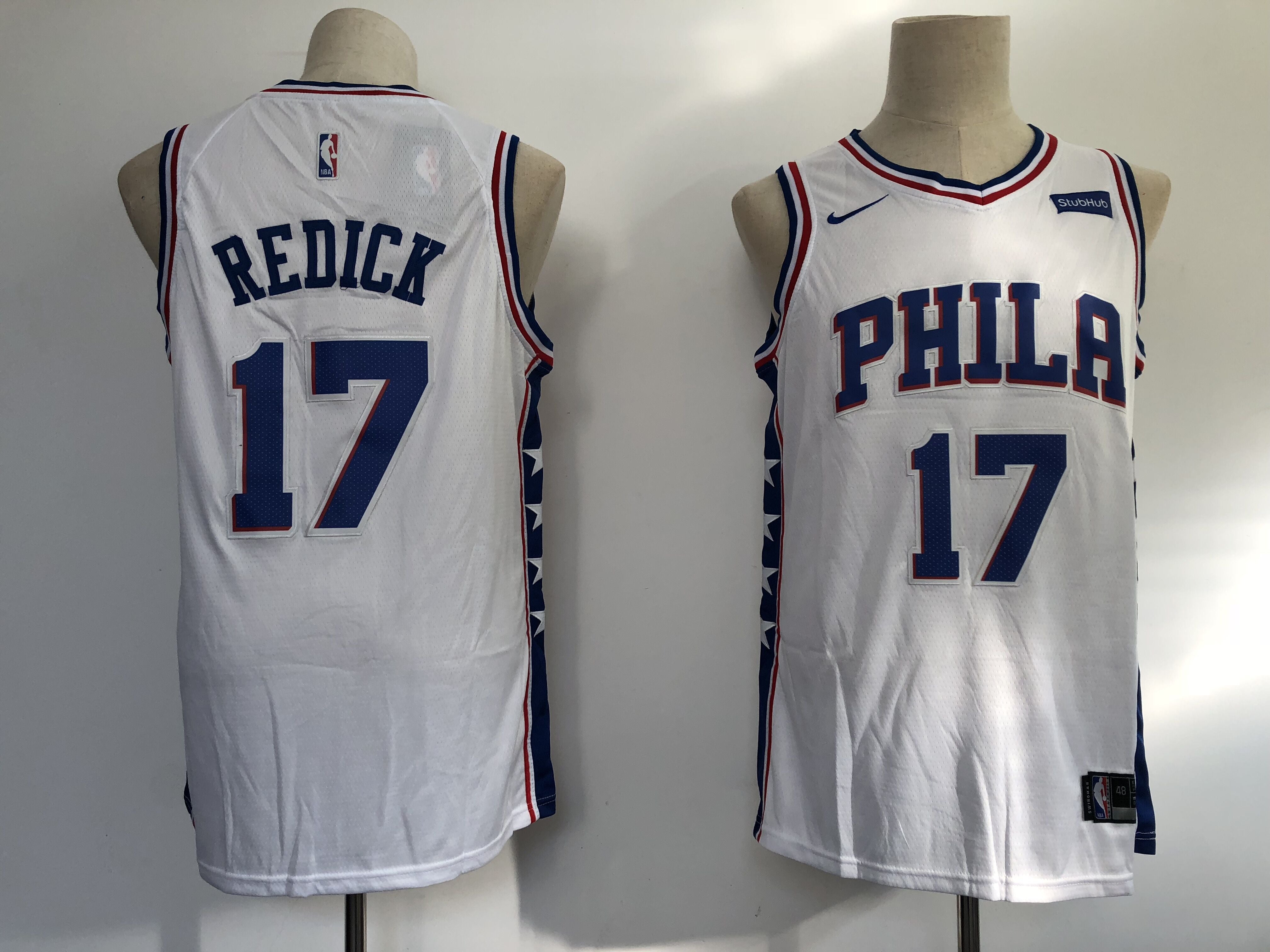 JJ Redick Philadelphia 76ers white jersey