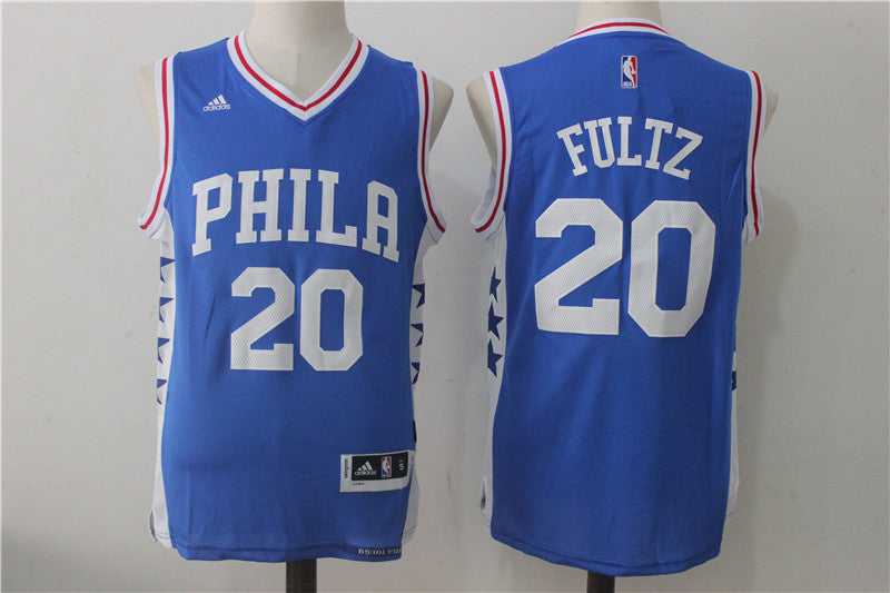 Fultz Philadelphia 76ers blue jersey