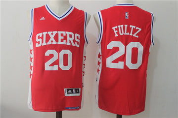 Fultz Philadelphia 76ers red jersey