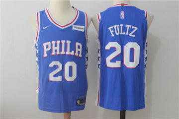 Markelle Fultz Philadelphia 76ers blue jersey