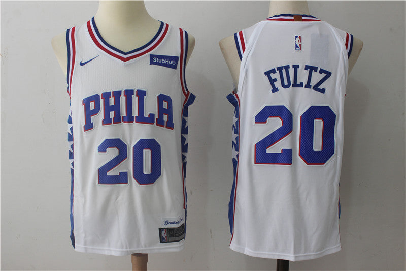 Markelle Fultz Philadelphia 76ers white jersey