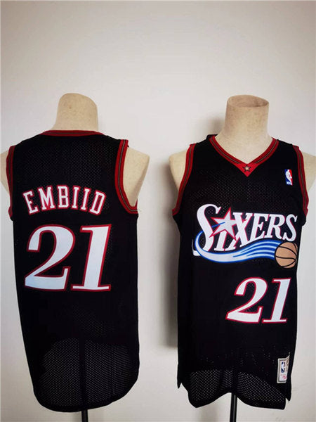 Joel Embiid Philadelphia 76ers black jersey