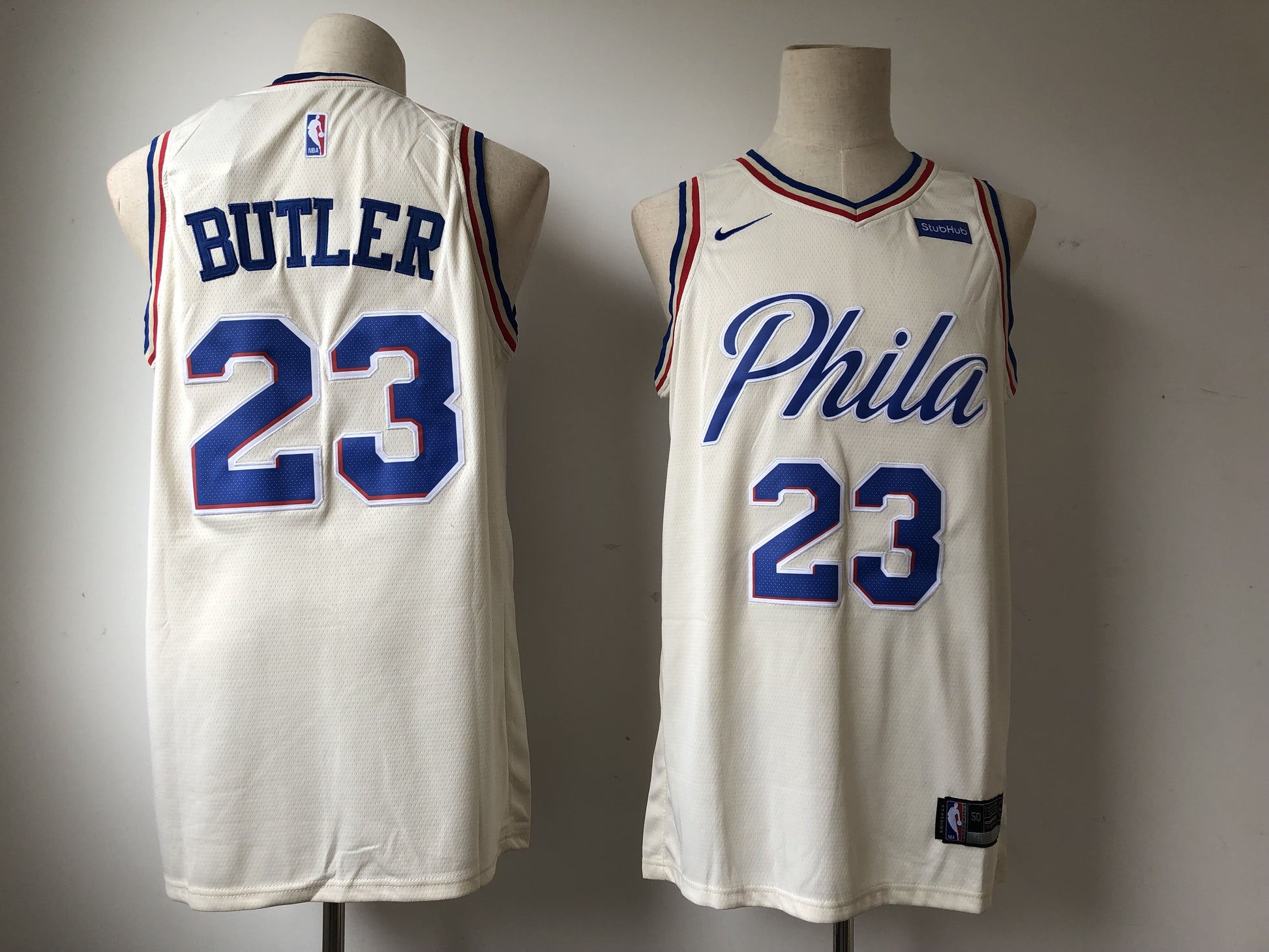 Jimmy Butler Philadelphia 76ers cream City Edition jersey