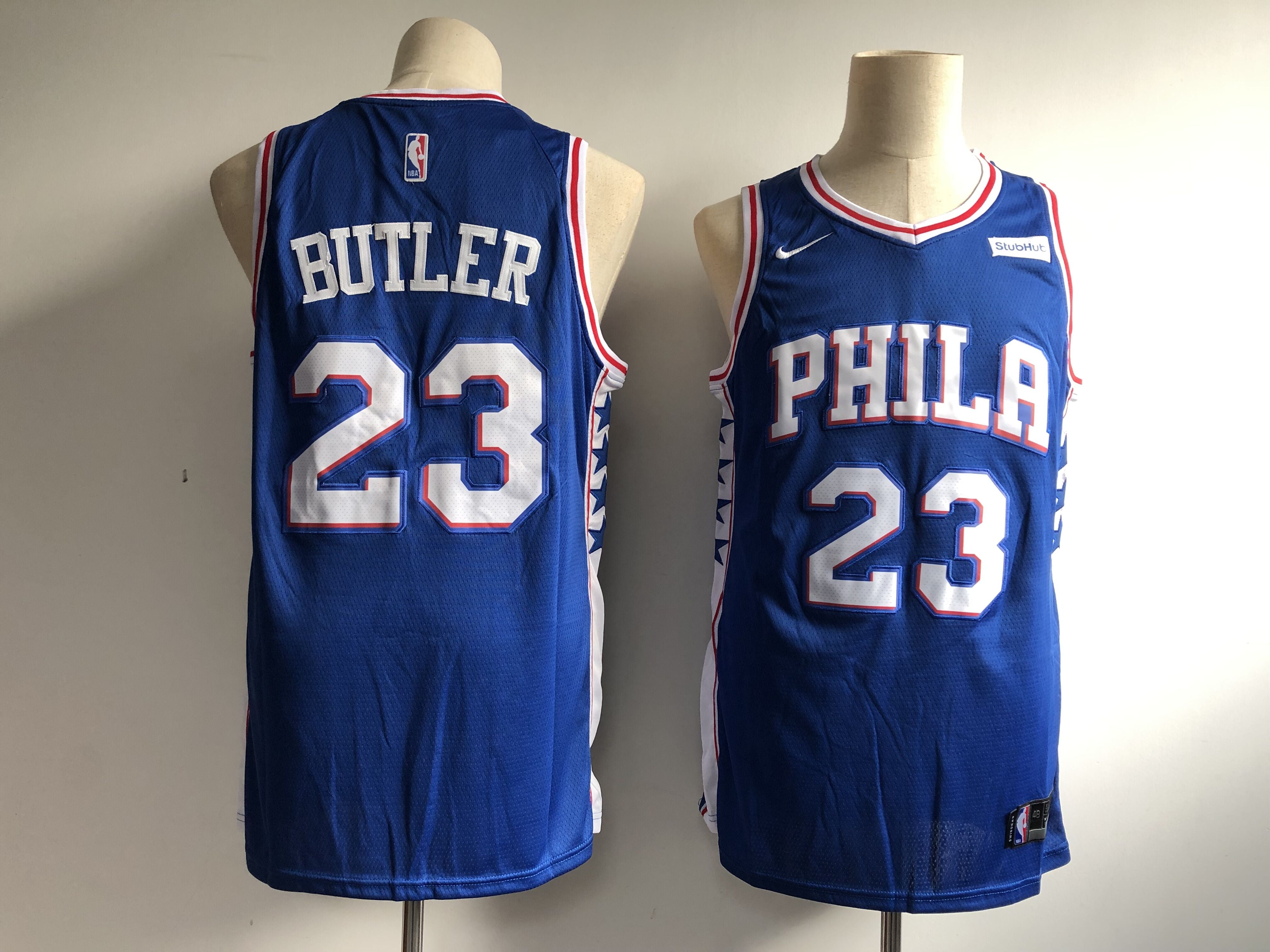 Jimmy Butler Philadelphia 76ers royal jersey