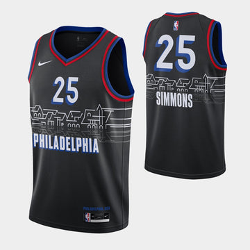 Ben Simmons Philadelphia 76ers black jersey