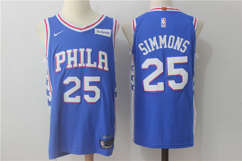Ben Simmons Philadelphia 76ers blue jersey