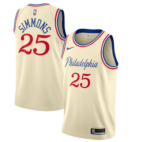 Ben Simmons Philadelphia 76ers cream City Edition jersey