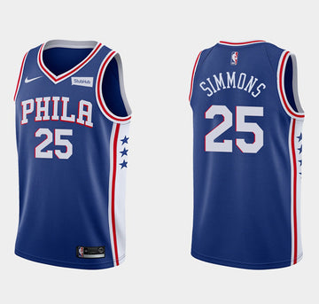 Ben Simmons Philadelphia 76ers royal jersey