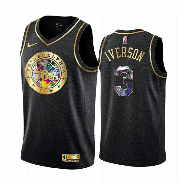 Allen Iverson Philadelphia 76ers black jersey