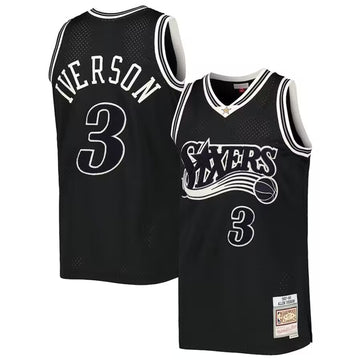 Allen Iverson Philadelphia 76ers black jersey