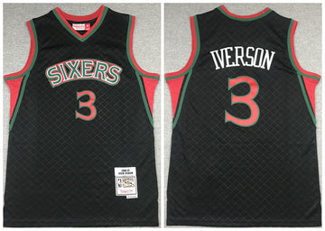 Allen Iverson Philadelphia 76ers black Throwback jersey