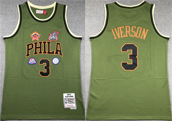 Allen Iverson Philadelphia 76ers green Throwback jersey