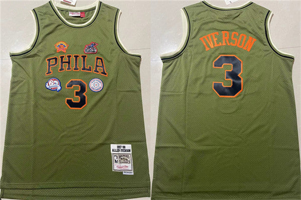 Allen Iverson Philadelphia 76ers green Throwback jersey