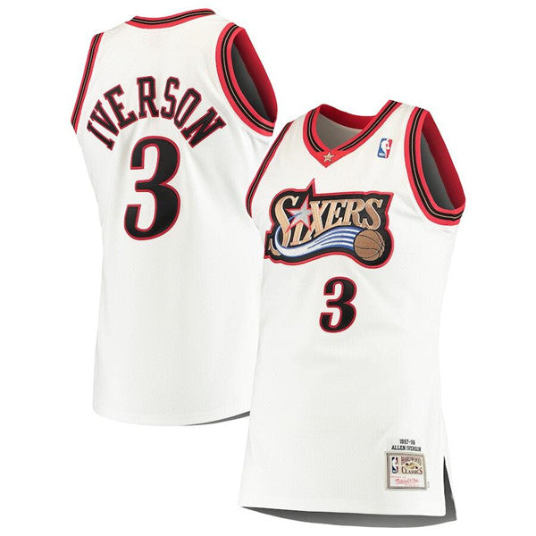 Allen Iverson Philadelphia 76ers white jersey