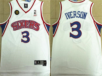 Allen Iverson Philadelphia 76ers white jersey