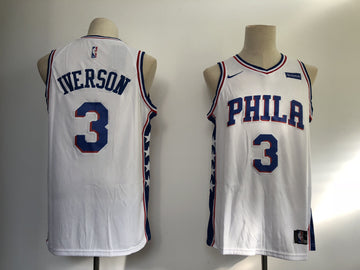 Allen Iverson Philadelphia 76ers white jersey