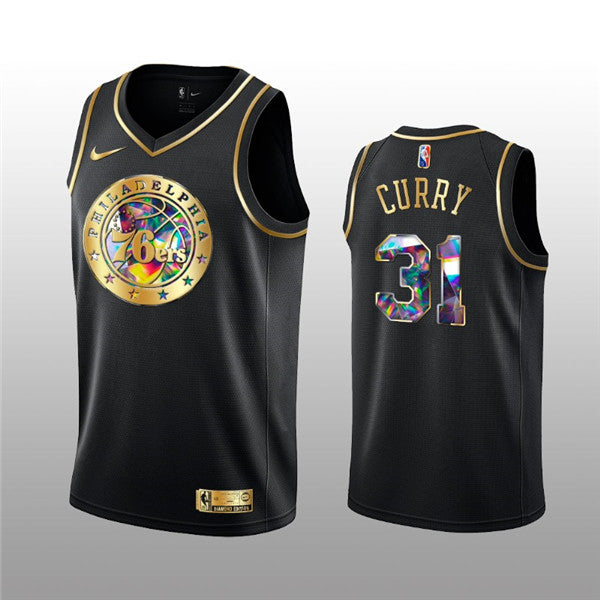 Seth Curry Philadelphia 76ers black jersey