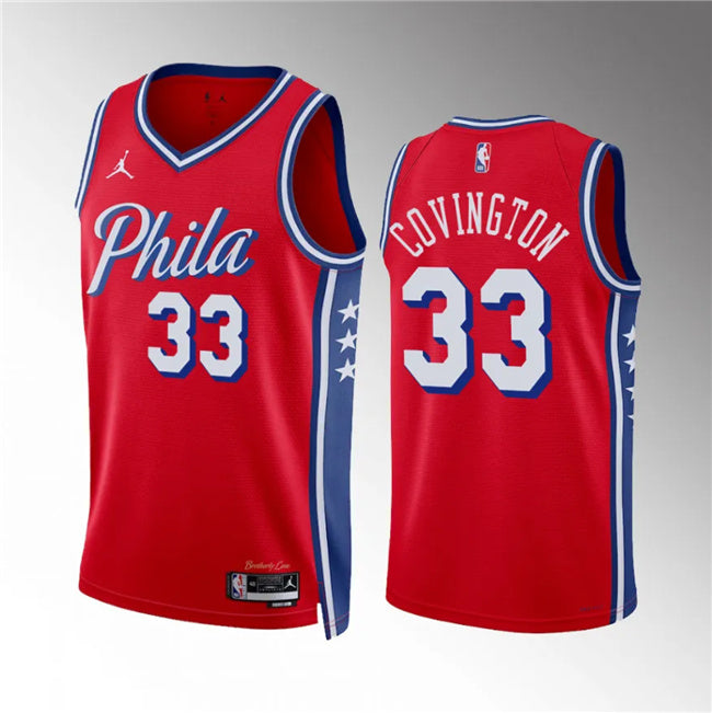 Robert Covington Philadelphia 76ers red jersey