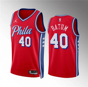 Nicolas Batum Philadelphia 76ers red jersey