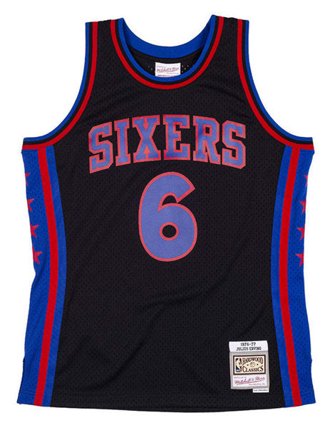 Julius Erving Philadelphia 76ers black jersey