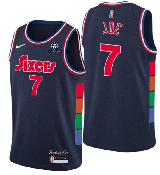 Isaiah Joe Philadelphia 76ers navy City Edition jersey