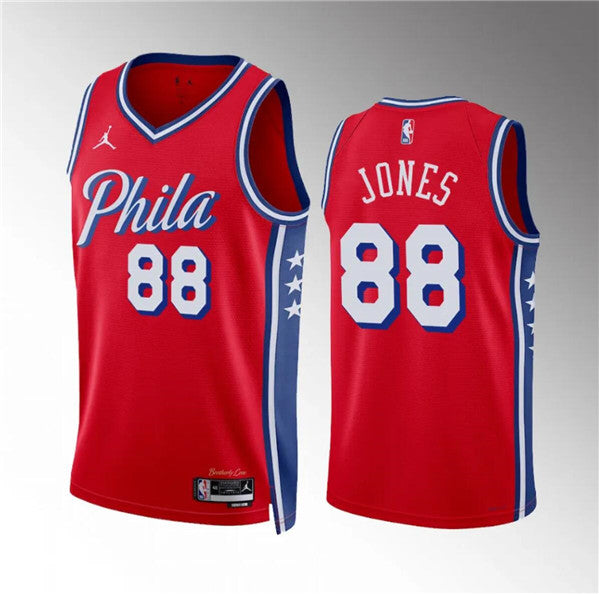 Kai Jones Philadelphia 76ers red jersey