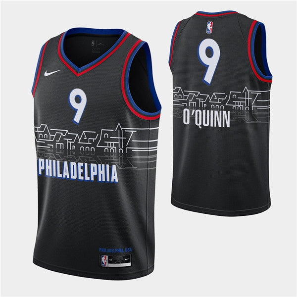 Kyle O'Quinn Philadelphia 76ers black jersey