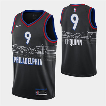 Kyle O'Quinn Philadelphia 76ers black jersey