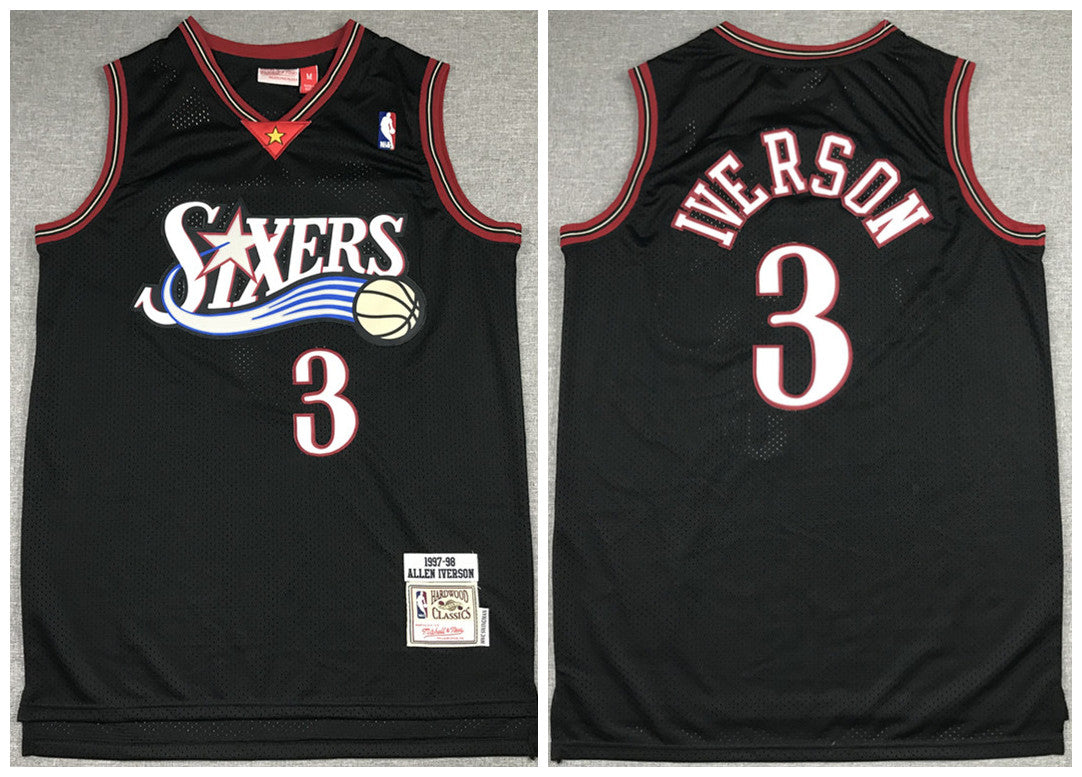 Philadelphia 76ers black Throwback jersey