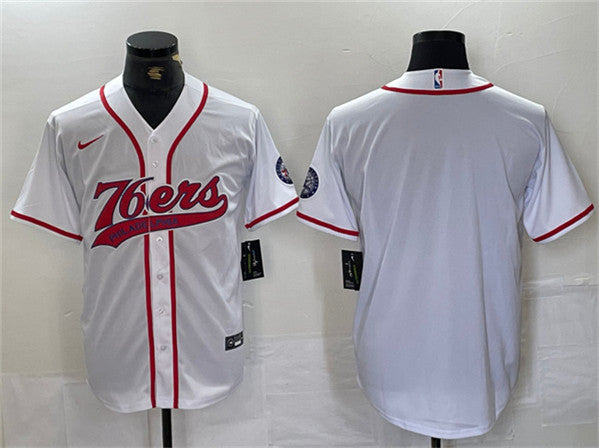 Custom Philadelphia 76ers white jersey