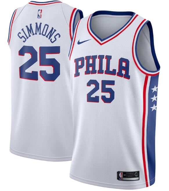 Philadelphia 76ers white jersey