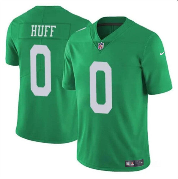 Philadelphia Eagles #0 Bryce Huff Green Throwback Jersey