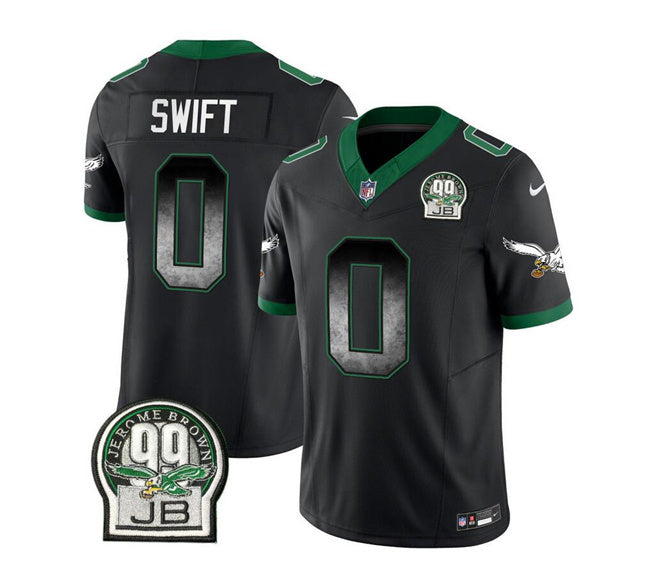 D'Andre Swift Philadelphia Eagles black FUSE jersey