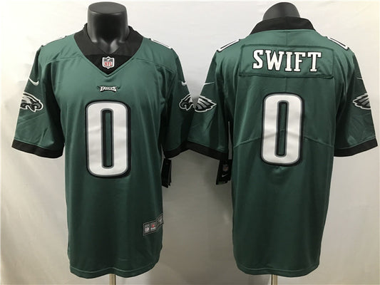 Philadelphia Eagles #0 D'Andre Swift Green 2023 Draft Jersey