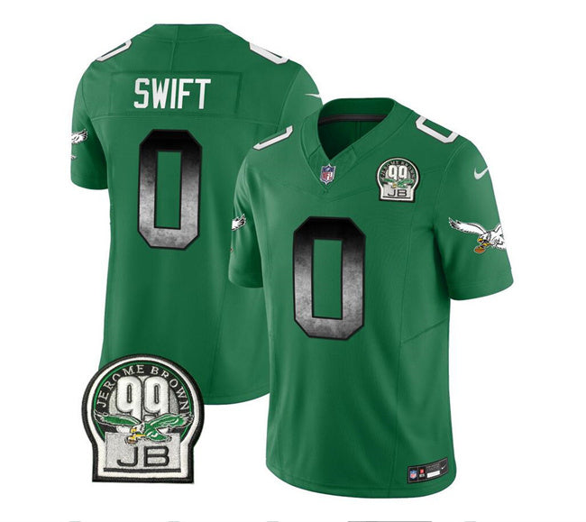D'Andre Swift Philadelphia Eagles green FUSE jersey