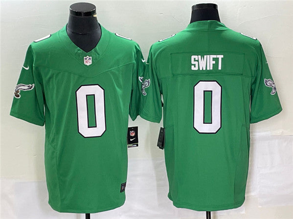 Philadelphia Eagles #0 Dandre Swift Green 2023 FUSE Jersey