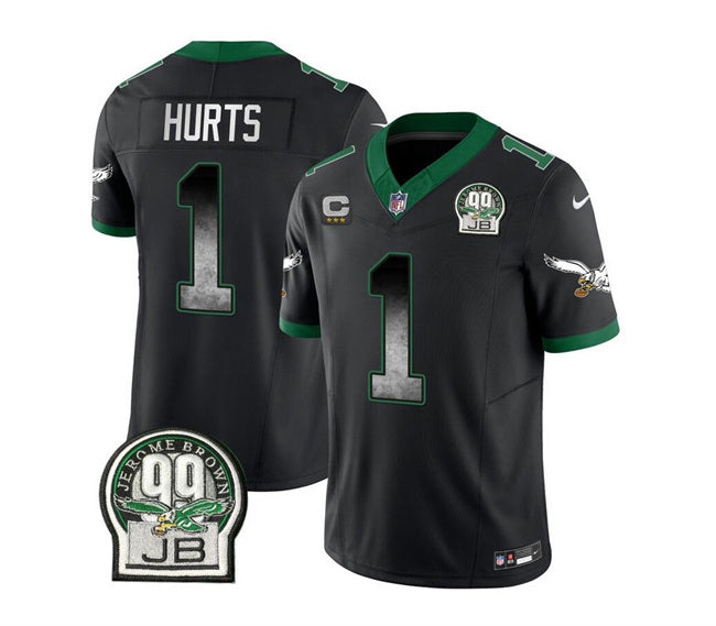 Jalen Hurts Philadelphia Eagles black FUSE jersey