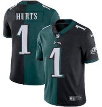Jalen Hurts Philadelphia Eagles black Split jersey