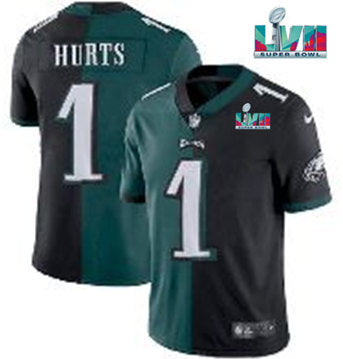 Jalen Hurts Philadelphia Eagles black Split jersey