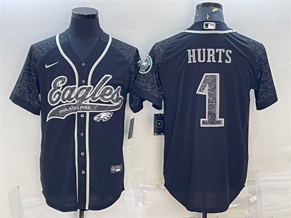 Jalen Hurts Philadelphia Eagles black jersey