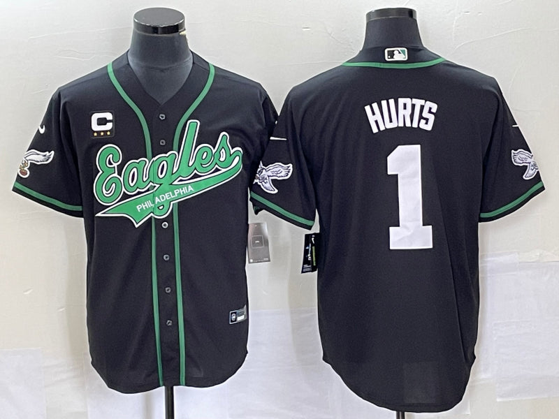 Jalen Hurts Philadelphia Eagles black jersey