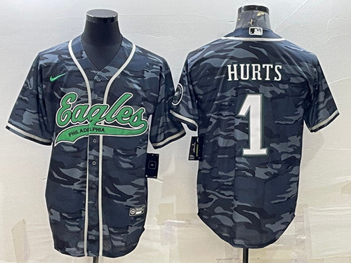 Jalen Hurts Philadelphia Eagles gray Camo jersey