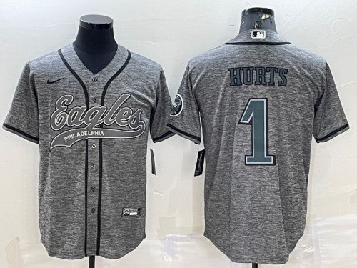 Jalen Hurts Philadelphia Eagles gray jersey