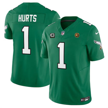 Jalen Hurts Philadelphia Eagles green FUSE jersey