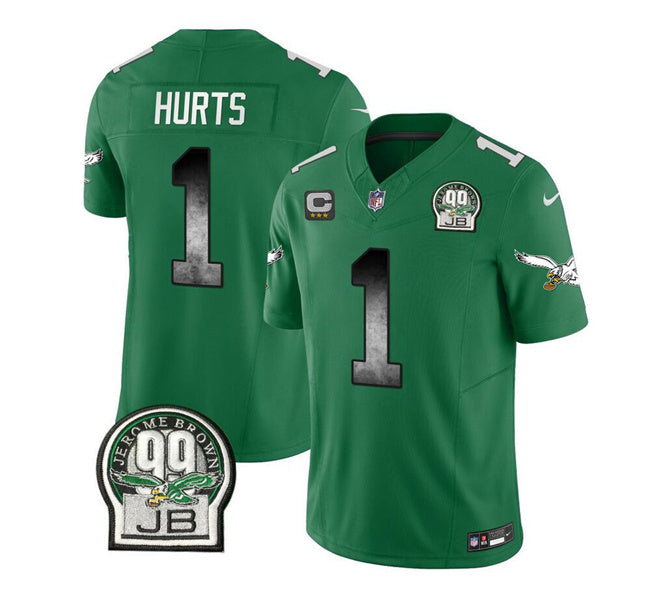Jalen Hurts Philadelphia Eagles green FUSE jersey